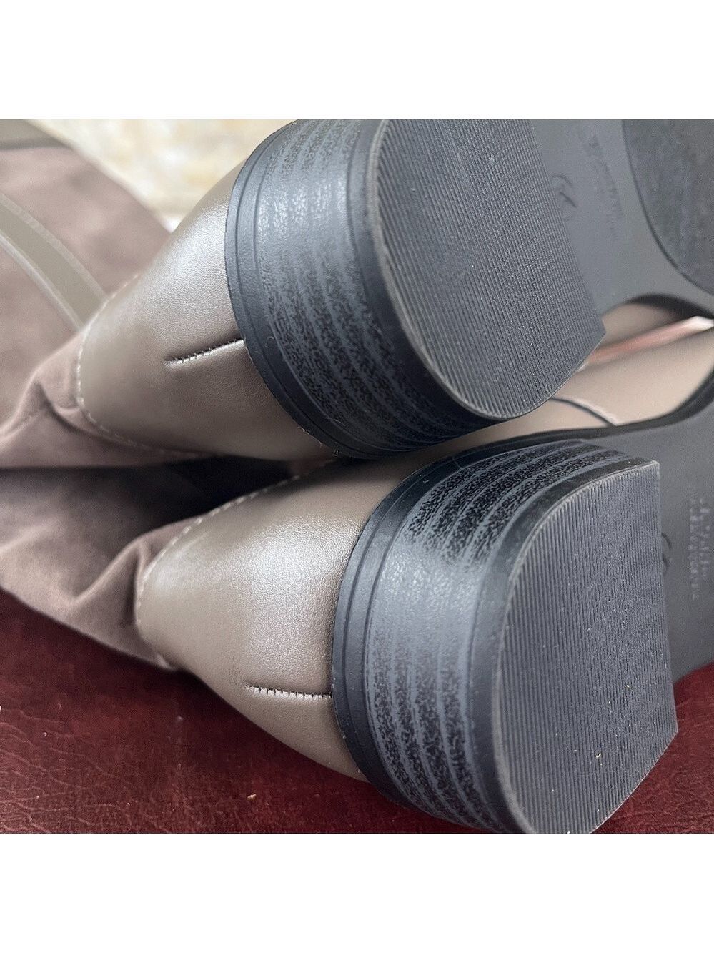NIB STONE COLOR Karen Scott Deliee 2 Riding Boot - Picture 6 of 7